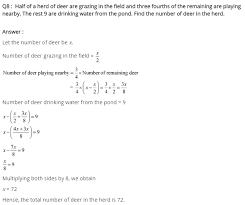 Ncert Solutions For Class 8 Maths Linear Equation In One Variable Ex 2 4 Linear Equations Math Class 8