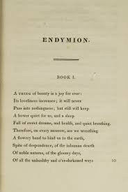 Endymion Book I Keats Books Keats My Books