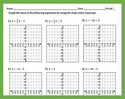 Writing Equations In Slope Intercept Form Worksheet Writing Equations Slope Intercept Form Equations
