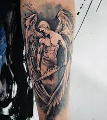 Top 103 Guardian Angel Tattoo Ideas 2021 Inspiration Guide Guardian Angel Tattoo Angel Tattoo Men Angel Tattoo Designs