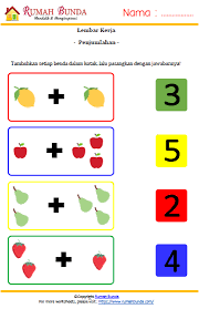 Video belajar penjumlahan untuk anak tk dan sd kelas 1. Matematika Anak Tk Rumah Bunda
