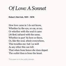 Read Of Love A Sonnet By Robert Herrick To Celebrate Your Wife Poems By Famous Poets Friendship Poems Poems