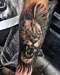 40 Lion Forearm Tattoos For Men Manly Ink Ideas Lion Forearm Tattoos Forearm Tattoos Lion Head Tattoos