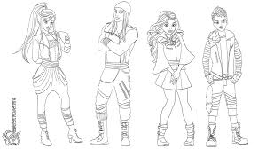 Descendants Coloring Pages Best Coloring Pages For Kids