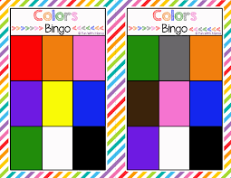 11 free, printable christmas bingo games for the family | dltk printable bingo cards. Bingo Colors Printable Fun With Mama