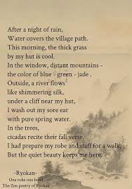 Draw Wings But The Quiet Beauty Keeps Me Here Ryokan Haiku Poems Haiku Poetry Poem A Day