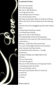 In And Out Of Time By Maya Angelou Maya Angelou Quotes Maya Angelou Poems Maya Angelou