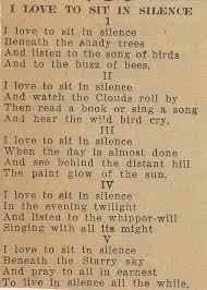 Poetry To Sir In Silence Is To Understand Nature Poem Quotes Words Poems
