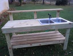 outdoor potting bench