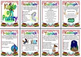 Free Printable Types Of Poetry Teaching Resource Poetry Ideas Poetry Lessons English Teaching Resources
