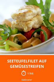 Seeteufelfilet Auf Gemusestreifen Rezept Rezepte Portionen Mittagessen