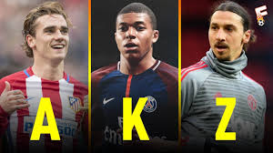 Best Active Footballers First Name Beginning With A Z Footchampion Youtube
