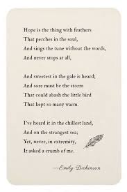 Emily Dickinson Poem Magnet Hope Feathers Magnet Zazzle Com In 2021 Dickinson Poems Emily Dickinson Poems Motivational Poems