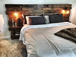 Custom King Size Headboard With Built In Lights And Shelving Natural Rustic Wood With Oil Stain Rustic Headboard Rustic Wood Headboard Headboards For Beds Buy solid wood bed headboards and get the best deals at the lowest prices on ebay!