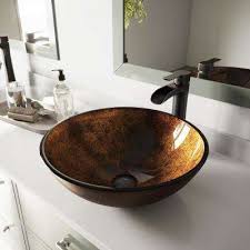 glass vessel sinks bathroom sinks