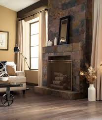 Featured Fireplace 2 Peacock Slate Tile Living Fireplace Room Floor Decor Slate Tile Slate Tile Floor