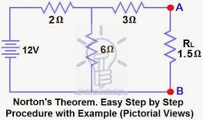 Norton S Theorem Easy Step By Step Procedure With Example Pictorial Views Theorems Electric Circuit Analysis Electric Circuit