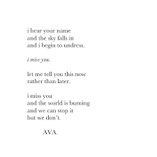 Ava Instagram Vav Ava Poetry Quotes I Miss You Quotes Missing Quotes Quotations