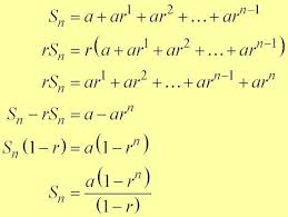 Derivation Of The Sum Of A Geometric Sequence Formula Studying Math Teaching Algebra Basic Math