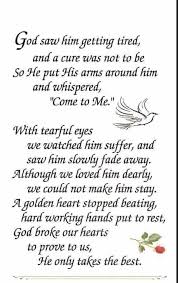 Thank You Kamshia Almighty Father God Will See My Beloved Daddy Others Soon In Heaven When Your Only Son Je Grieving Quotes Funeral Verses Grandpa Quotes