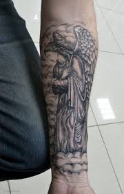 The 95 Best Guardian Angel Tattoos For Men Improb Guardian Angel Tattoo Angel Tattoo Men Angel Tattoo Designs