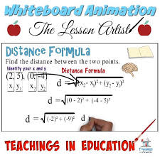 Distance Formula Two Points Whiteboard Animation Distance Formula Teacher Guides Formula