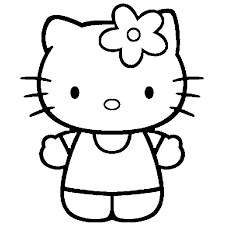 Color pages of hello 28 images hello coloring pages hello. Black And White Hello Kitty Coloring Pages For Kids And For Adults Coloring Home
