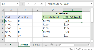 Trouble With Errors In Your Excel Formulas Use The Iferror Function To Return An Alternate Value If A Formula Res Excel Microsoft Excel Tutorial Excel Formula