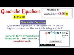 Youtube Quadratics Quadratic Equation Dictionary For Kids