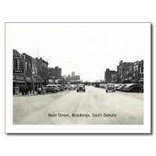 Main St Brookings South Dakota Vintage South Dakota Old Photos Vintage Postcard