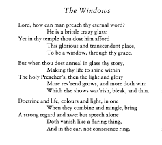 Windows By George Herbert Http Www Thegospelcoalition Org Article Metaphor For Ministers Words John Donne Poetry