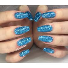 We have found some stylish blue coffin acrylic nails on instagram. Blue Sparkles Coffin Nails New Expression Nails