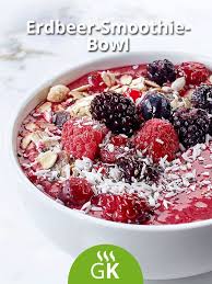 Erdbeer Smoothie Bowl Rezept In 2020 Rezepte Erdbeer Smoothie Bowle Rezept