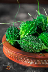 Ucche Bhaja Uchche Bhaja Karela Bitter Gourd Stir Fry Scratching Canvas Recipe Green Food Photography Dark Food Photography Ingredients Photography