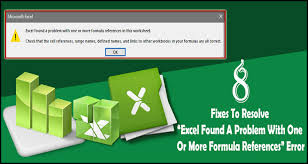 8 Fixes To Resolve Excel Found A Problem With One Or More Formula References Error Excel Formula Reference
