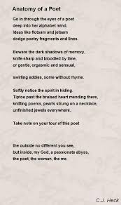 Anatomy Of A Poet Poem By C J Heck Poem Hunter Poems Rhyming Poems Writing Poems