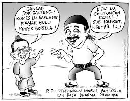 Tapi jangan negatif terus ya kalau ada orang yang nulis. Gambar Karikatur Sindiran Lucu