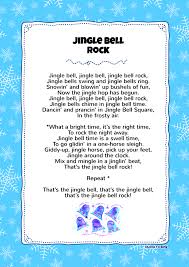 Jingle Bell Rock Kids Video Song With Free Lyrics Activities Christmas Songs Lyrics Christmas Songs For Kids Christmas Lyrics