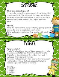 Summer Poetry Unit 12 Types Of Poems With Definitions How To Directions Examples And Templates For Writing Incl Poetry Lessons Teaching Poetry Poetry Ideas