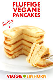 Beste Fluffige Vegane Pancakes Einfaches Rezept Video Rezept Vegane Pfannkuchen Vegane Pancakes Rezepte