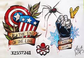 Winter Soldier Flash Sheet By Ambayeahart On Deviantart Marvel Tattoos Avengers Tattoo Captain America Tattoo