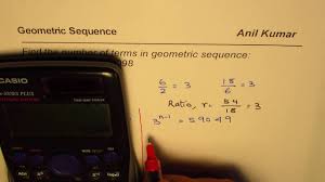 How To Use Logarithms In Geometric Sequence 2 6 18 54 118098 Youtube