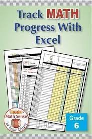 Grade 6 Common Core Math Excel Goal Tracker Spreadsheet With Paper Trail Common Core Math Grade 6 Math Ccss Math