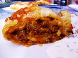 Blatterteig Strudel Mit Hackfleisch Fullung Rezept Rezept Hackfleisch Rezepte Blatterteig Hackfleisch