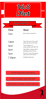 This 16:8 intermittent fasting schedule and meal plan is super easy! Intermittent Fasting Diet Plans Fitness Mma Blog Blackbeltwhitehat Com