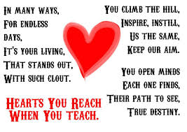 Thank A Teacher With The Hearts You Reach When You Teach Poem Gratitude Grateful Teacher Poems Small Poems Thank You Poems For Teachers