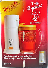 Vintage Mr Coffee Iced Tea Pot Coffee Maker New Box 3 Quart Model Tm3 W Pitcher Mr Coffee Tea Pots Iced Tea
