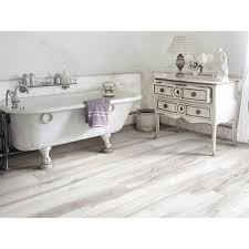 Marthas Vineyard Cottage White Wood Plank Porcelain Tile Floor Decor White Wood Floors Wood Look Tile Bathroom Wood Plank Tile