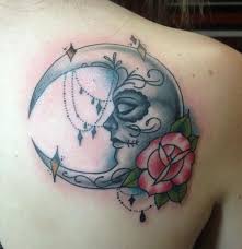 Moon4 Jpg 450 466 Moon Tattoo Feminine Tattoos Candy Skull Tattoo