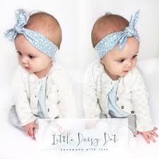 Blue Geometric Print Headband Jersey Knit Headband Top Knot Headband Floral Headband Baby Girl Gift Infa Baby Headbands Baby Bows Baby Girl Headbands